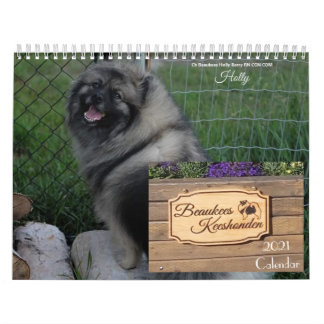 Calendário de Keeshond 2021