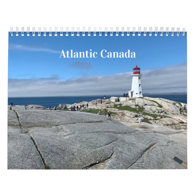 Calendário de locais e atrações do Canadá Atlântic (Capa)