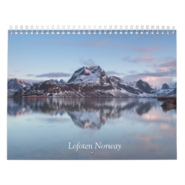 Calendário de Lofoten Noruega (Capa)