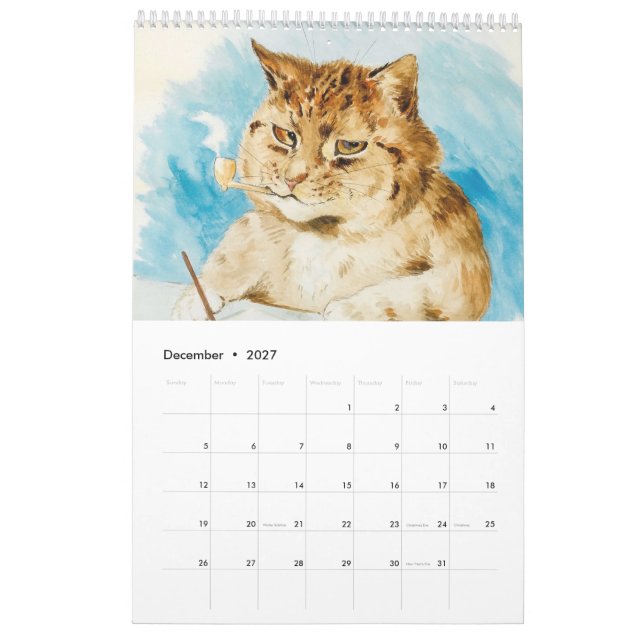 Calendário de Louis Wain (Dez 2027)