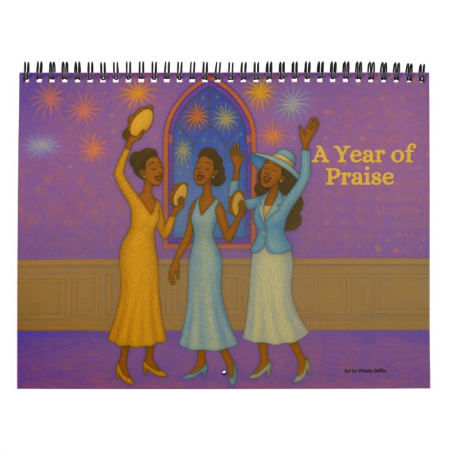 Calendário de Louvor Africano Americano Médio (Capa)