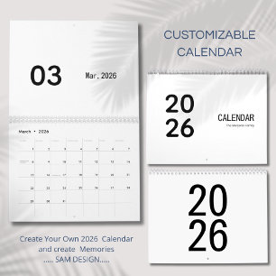 Calendário de Luxo Simples