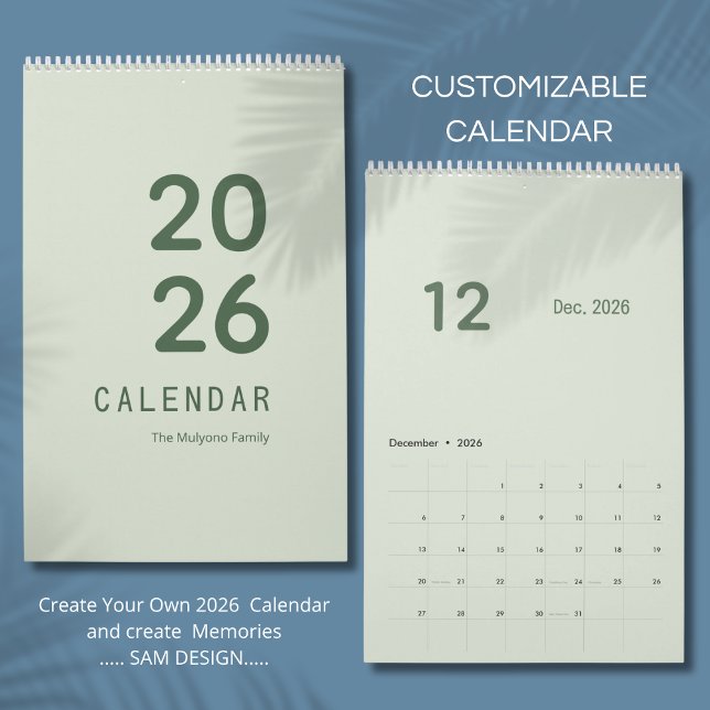 Calendário de Luxo Simples (Criador carregado)