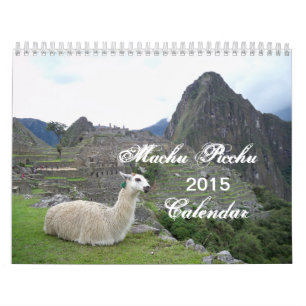 Calendário de Machu Picchu Peru 2015