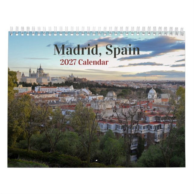 Calendário de Madrid Espanha 2027 (Capa)