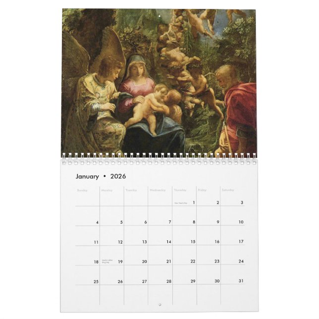 Calendário de Mary & de Jesus 2012 (Jan 2026)