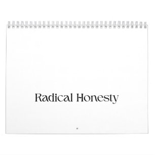 Calendário de Mesa Minimalista Honestidade Radical