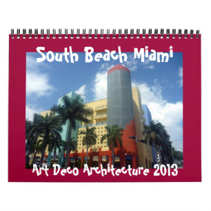 calendário de miami 2013 do art deco