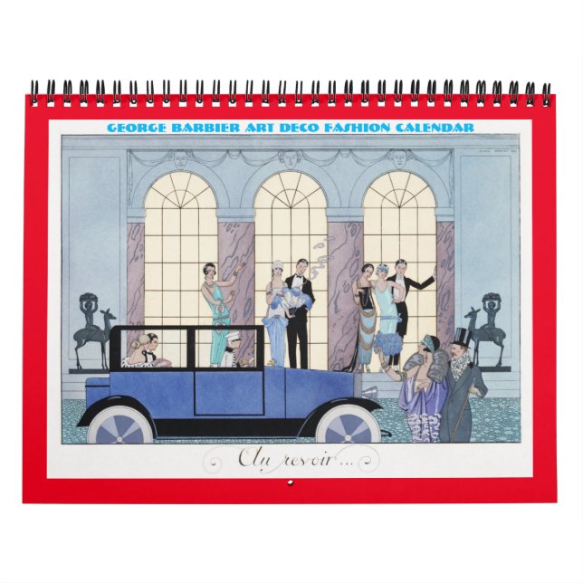 Calendário de Moda Art Déco de George Barbier (Capa)