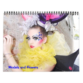 Calendário de Modelos e Flores