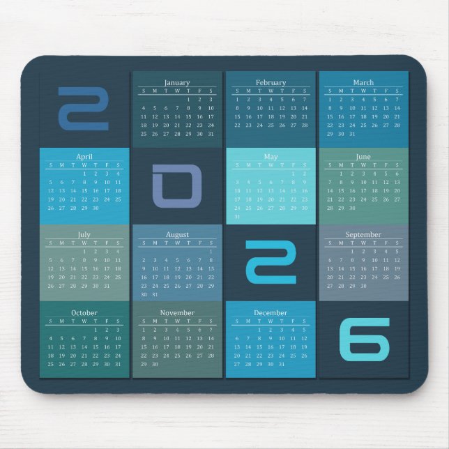 Calendário de Mouse Pad (Frente)