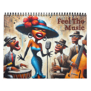 Calendário de Muro Africano Americano 2025 Sente a