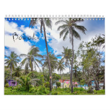 Calendário de Muro das Ilhas Tropicais de Barbados