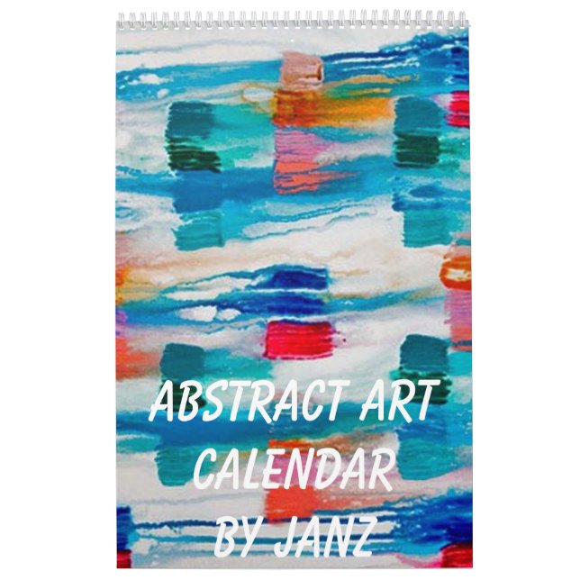 Calendário de Muro de Arte abstrato por Janz (Capa)