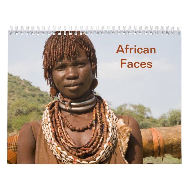 Calendário de Muro do African Faces (Capa)