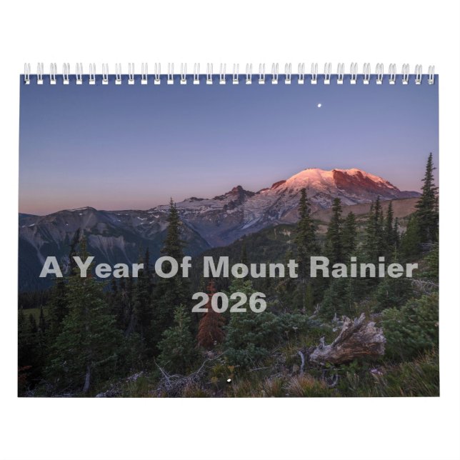 Calendário De Muro Do Monte Rainier 2026 (Capa)