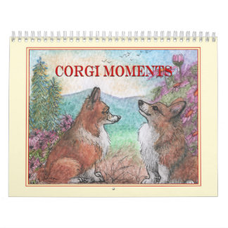 Calendário de Muros de Momentos Corgi - Arte de Ca