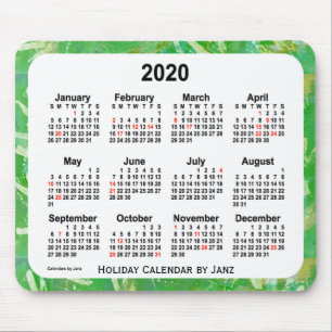Calendário de Natal 2020 da Janz Mouse Pad