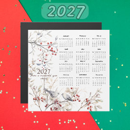 Calendário de Natal de Pássaros com Frutas de Inve