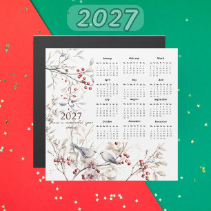 Calendário de Natal de Pássaros com Frutas de Inve