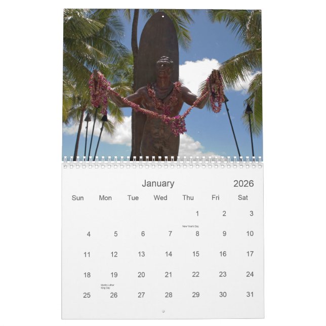 Calendário de Oahu 2007 (Jan 2026)