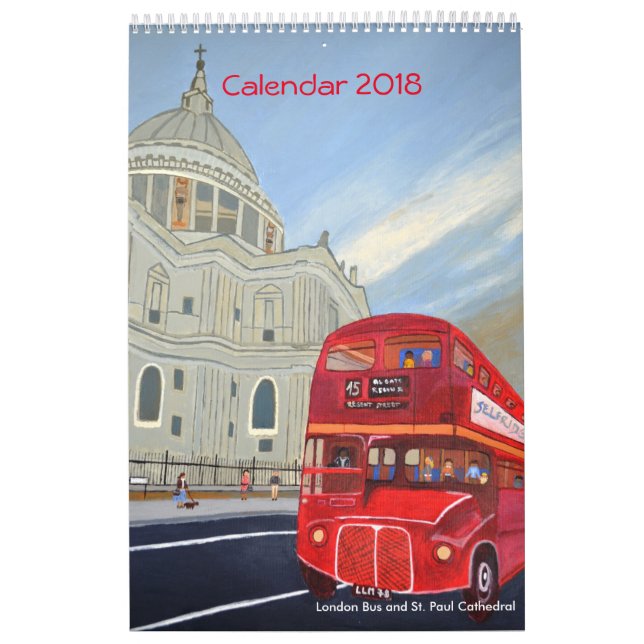 Calendário de Ônibus de Londres 2018 (Capa)