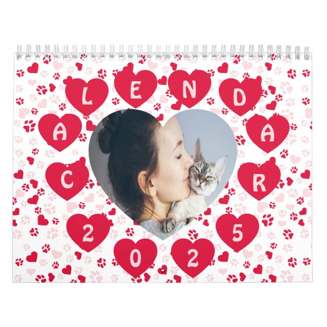 Calendário de Padrões de Impressão da Pata de Foto (Capa)