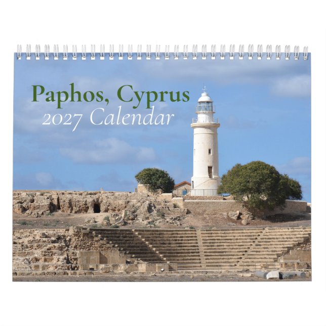 Calendário de Pafos Chipre 2026 (Capa)