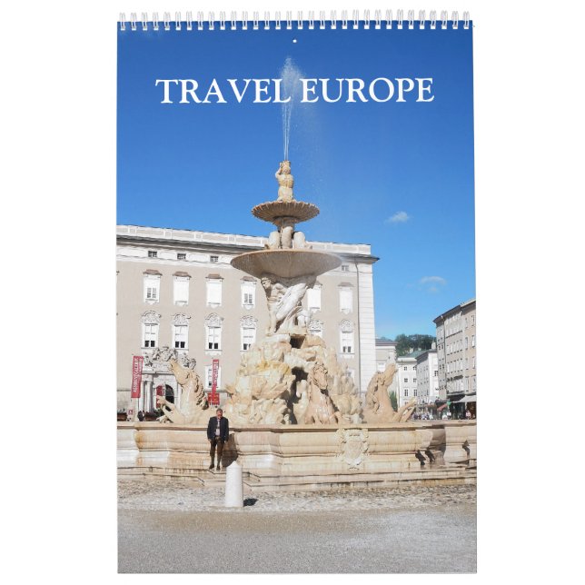 Calendário de Página de Solteiro Europa de 24 mese (Capa)