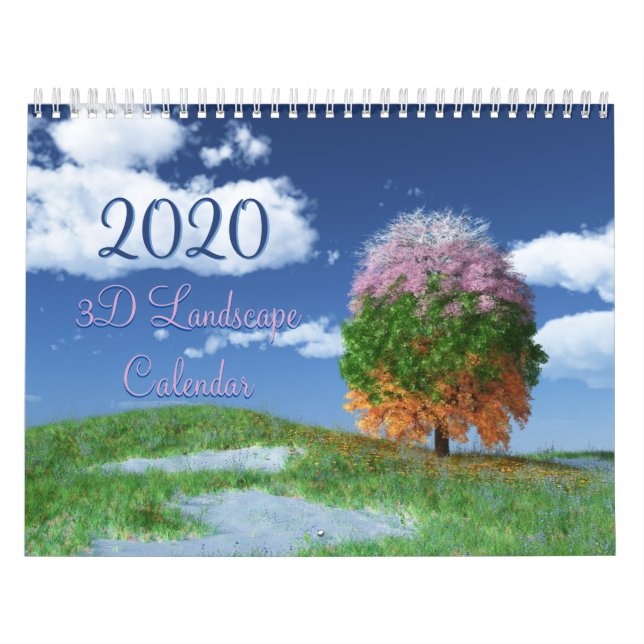 Calendário de Paisagem 3D do SilverWebForge 2020 (Capa)