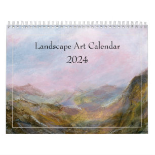 Calendário de Paisagem de Pintura Fine 2024