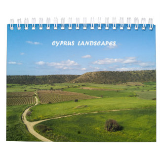 calendário de paisagens de Chipre