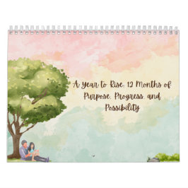 Calendário de Paisagens em Aquarela – Um Ano de Ce
