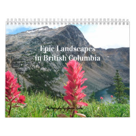 Calendário de Paisagens Épicas na Colúmbia Britâni