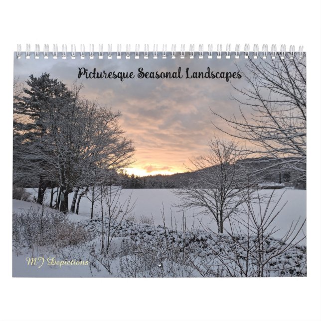 Calendário de Paisagens Sazonais Pitorescas (Capa)