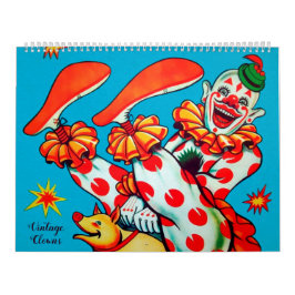 Calendário de Palhaços de Vintage Creepy