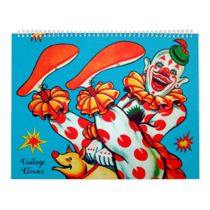 Calendário de Palhaços de Vintage Creepy