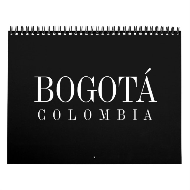 Calendario de pared, Bogotá, Colombia (Capa)