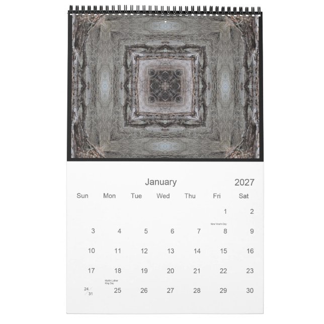 Calendário de parede 11" x 17" (Jan 2027)