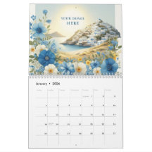 Calendário de Parede 2026 com Logotipo Empresarial