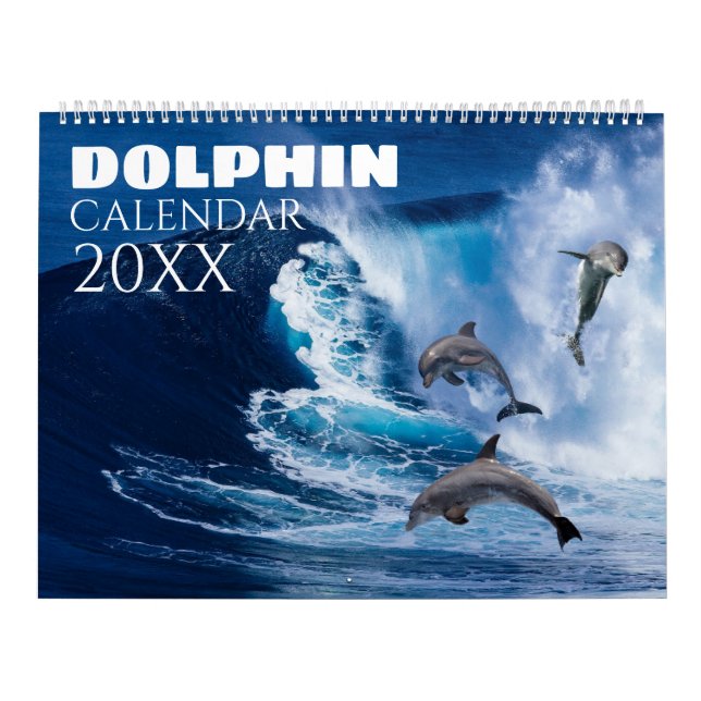 Calendário de Parede 2027 Golfinhos Vida Marinha N (Capa)