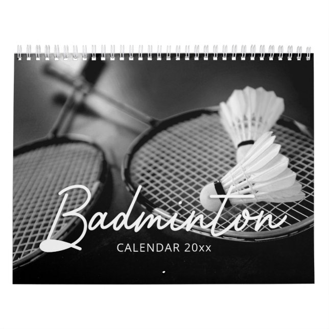 Calendário de Parede Badminton (Capa)