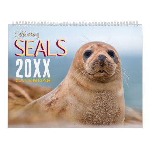 Calendário de Parede Celebrando Focas 2026 Vida Se