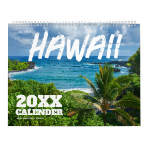 Calendário de Parede Cênico do Havaí 2027