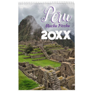 Calendário de Parede Cênico Machu Picchu Peru 2027