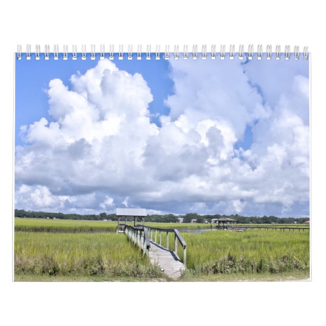 Calendário de Parede da Ilha Pawleys Design 8 (Capa)