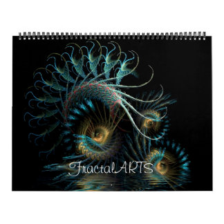 Calendário de Parede de 12 Meses do Fractal MiX AR