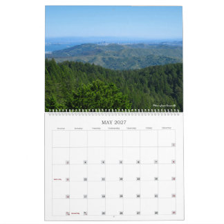 Calendário de Parede de 2027 Mt Tamalpais Califórn