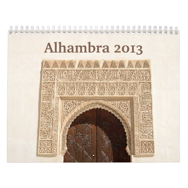 Calendário de parede de Alhambra 2013 (Capa)