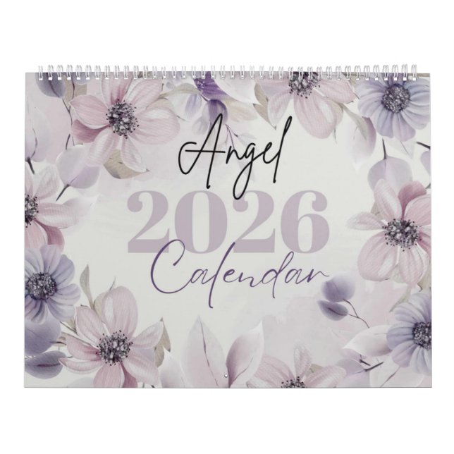Calendário de Parede de Anjo 2026 (Capa)